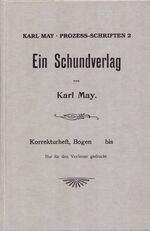 ISBN 9783780230829: Prozess-Schriften / Ein Schundverlag I/II - 2 fragmentarische Texte aus den Jahren 1905 und 1909