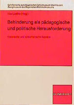 ISBN 9783781507913: Behinderung als pädagogische und politische Herausforderung