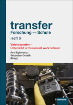 ISBN 9783781526129: transfer Forschung ↔ Schule Heft 9 – Videovignetten – Unterricht professionell wahrnehmen