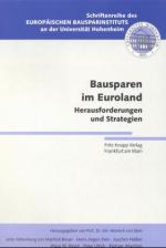 ISBN 9783781906372: Bausparen im Euroland – Herausforderungen und Strategien