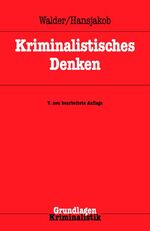 ISBN 9783783200188: Kriminalistisches Denken