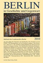 ISBN 9783786126263: Berlin in Geschichte und Gegenwart – Jahrbuch des Landesarchivs Berlin