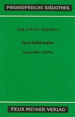 ISBN 9783787300792: Sprachphilosophische Schriften