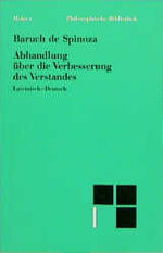 ISBN 9783787311231: Abhandlung über die Verbesserung des Verstandes. Lateinisch-Deutsch. (Sämtliche Werke Bd. 5.1)