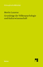 ISBN 9783787316328: Grundzüge der Völkerpsychologie und Kulturwissenschaft