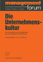 ISBN 9783790804652: Die Unternehmenskultur