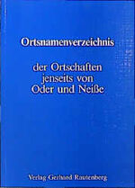 M KAEMMERER: Ortsnamenverzeichnis der Or