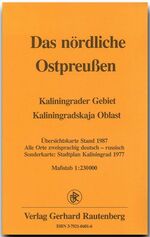 ISBN 9783792104019: Das nördliche Ostpreussen 1 : 230 000. Übersichtskarte Stand 1987 (Rautenberg)