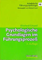 ISBN 9783793872450: Psychologische Grundlagen im Führungsprozeß