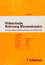 ISBN 9783794513482: Wohnortnahe Betreuung Rheumakranker – Ergebnisse sozialwissenschaftlicher Evaluation eines Modellversuches