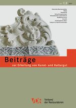 VDR-Beiträge zur Erhaltung von Kunst- und Kulturgut – Heft 1 + 2 / 2007 Doppelheft