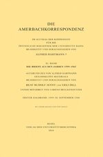 ISBN 9783796518447: Die Amerbachkorrespondenz. Band XI (broschierte Ausgabe)