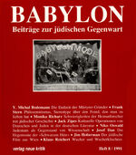 ISBN 9783801502478: Babylon / Babylon 8 - Beiträge zur jüdischen Gegenwart