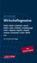 Wirtschaftsgesetze - IDW Textausgabe