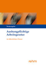 ISBN 9783807328843: Aushangpflichtige Arbeitsgesetze im öffentlichen Dienst