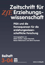 ISBN 9783810040244: PISA und die Konsequenzen für die erziehungswissenschaftliche Forschung - Zeitschrift für Erziehungswissenschaft. Beiheft 3/2004