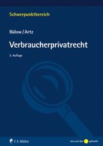 ISBN 9783811497924: Verbraucherprivatrecht (Schwerpunkte) (Schwerpunktbereich)