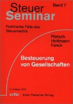 Steuer-Seminar Besteuerung von Gesellschaften