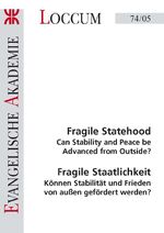 ISBN 9783817274055: Fragile Staatlichkeit - Können Stabilität und Frieden von aussen gefördert werden?