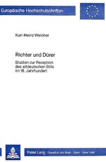 ISBN 9783820477795: Richter und Dürer - Studien zur Rezeption des altdeutschen Stils im 19. Jahrhundert