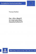 ISBN 9783820498974: Der «Sitz»-Begriff im Internationalen Gesellschaftsrecht