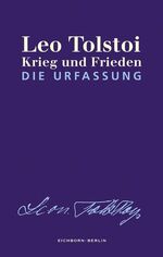 ISBN 9783821807027: Krieg und Frieden  Die Urfassung