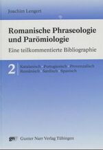 ISBN 9783823351948: Romanische Phraseologie und Paroemiologie, 2 Bde.