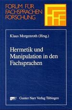 ISBN 9783823353607: Hermetik und Manipulation in den Fachsprachen