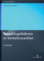 ISBN 9783824012480: Anwaltsgebühren in Verkehrssachen