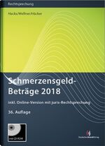 ISBN 9783824014873: SchmerzensgeldBeträge 2018 (Buch mit CD-ROM plus Online-Zugang)