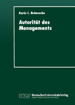 ISBN 9783824442805: Autorität des Managements