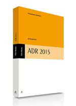 ISBN 9783824918379: Gefahrgutrecht: ADR 2015: Vorschriften zum Gefahrguttransport auf der Straße