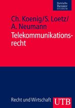 ISBN 9783825226206: Telekommunikationsrecht