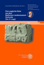 ISBN 9783825369293: Eine magische Stele aus dem Badischen Landesmuseum Karlsruhe (Inv. H 1049)