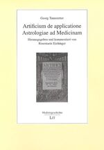 ISBN 9783825895402: Artificium de applicatione Astrologiae ad Medicinam