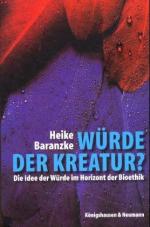 ISBN 9783826023330: Würde der Kreatur? - Die Idee der Würde im Horizont der Bioethik