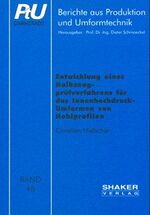 ISBN 9783826588273: Entwicklung eines Halbzeugprüfverfahrens für das Innenhochdruck-Umformen von Hohlprofilen