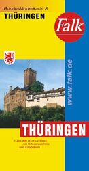 ISBN 9783827918246: Falk Bundesländerkarte Deutschland Thüringen 1:250 000