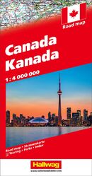 ISBN 9783828304666: Hallwag Strassenkarte Kanada 1:4 Mio. – Inkl. Stadtpläne, Ortsverzeichnis und Reiseinformationen
