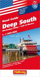 ISBN 9783828307612: Hallwag Strassenkarte USA, Deep South 1:1 Mio. – Mit Mississippi Valley, Golf of Mexico, New Orleans, Memphis, Nashville, Natchez. Inkl. Stadtpläne, Ortsverzeichnis und Reiseinformationen