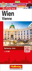 ISBN 9783828308831: Hallwag Stadtplan Wien – 3 in 1: Stadtplan, Reiseinformationen und Highlights!