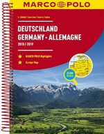 MARCO POLO Reiseatlas Deutschland 2018/2019 1:300 000, Europa 1:4 500 000