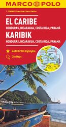 El Caribe - Landkarte Karibik Honduras, 