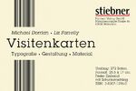 ISBN 9783830712961: Visitenkarten. Typographie - Gestaltung - Material.