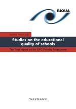 ISBN 9783830918639: Studies on the educational quality of schools – The final report on the DFG Priority Programme