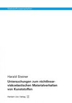 ISBN 9783831680733: Untersuchungen zum nichtlinear-viskoelastischen Materialverhalten von Kunststoffen