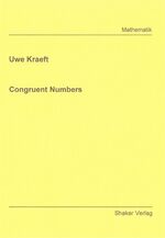 ISBN 9783832226848: Congruent Numbers