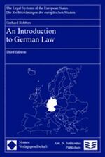 ISBN 9783832902414: An introduction to German law. 3. Ed.