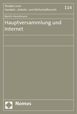 ISBN 9783832923365: Hauptversammlung und Internet