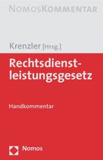 Rechtsdienstleistungsgesetz - Handkommentar